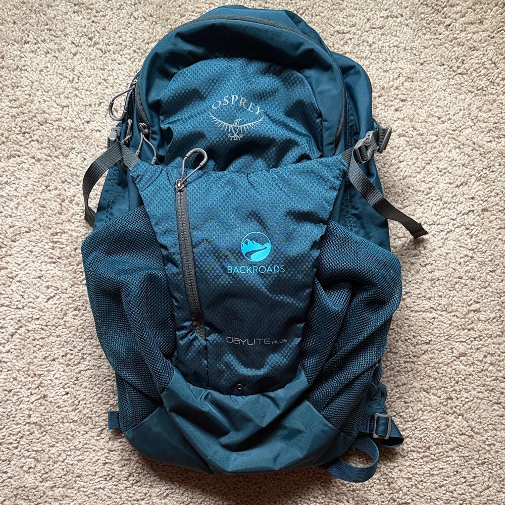 OSPREY Backroads Daylite Plus Backpack - Teal Blue EUC